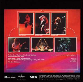 CD Tygers Of Pan Tang: Crazy Nights