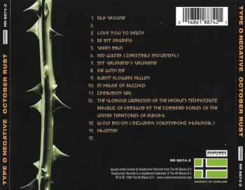 CD Type O Negative: October Rust
