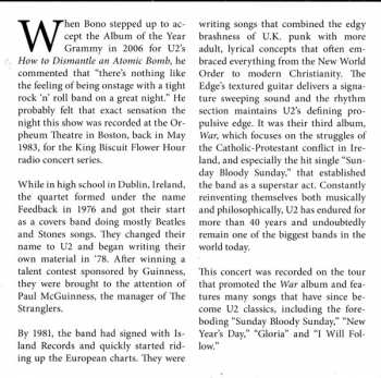 CD U2: Boston 1983 (The Classic Broadcast)