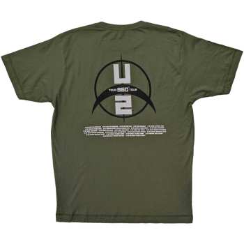 Merch U2: U2 Unisex T-shirt: 360 Degree Tour 2009 Drip (back Print & Ex-tour) (medium) M