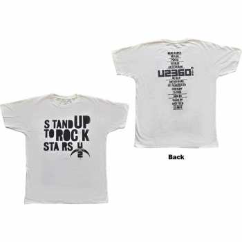 Merch U2: Tričko 360 Degree Tour 2009 Stand Up To Rock Stars M