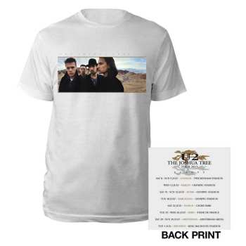 Merch U2: U2 Unisex T-shirt: Joshua Tree Photo (back Print) (ex-tour) (small) S