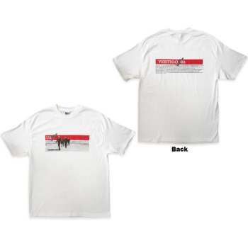 Merch U2: U2 Unisex T-shirt: Vertigo 2005 Band Photo (back Print & Ex-tour) (x-large) XL