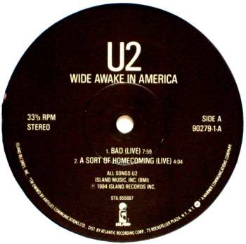 LP U2: Wide Awake In America