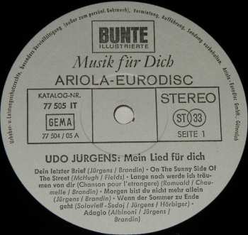 LP Udo Jürgens: Mein Lied Für Dich