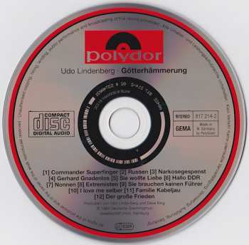 5CD/Dobozkészlet Udo Lindenberg: 5 Original Albums