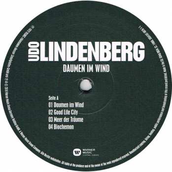 LP Udo Lindenberg: Daumen Im Wind