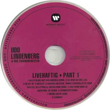 5CD/Dobozkészlet Udo Lindenberg: Original Album Series Vol. 3 - Live & Rare