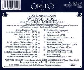 CD Udo Zimmermann: Die Weisse Rose