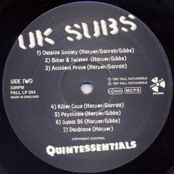 LP UK Subs: Quintessentials