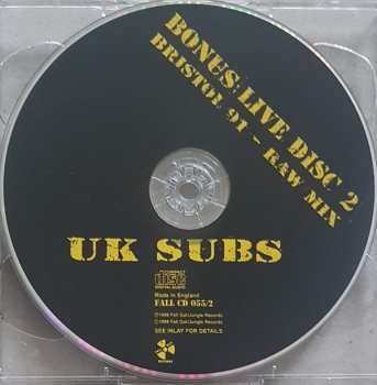 2CD UK Subs: Sub Mission (The Best Of UK Subs 1982-1998)