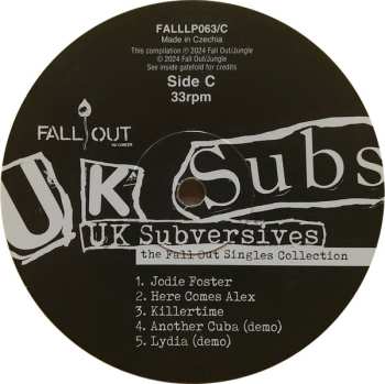 2LP UK Subs: UK Subversives (The Fall Out Singles Collection) CLR