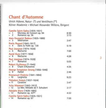 SACD Kölner Akademie: Chant D'Automne: Französische Hornmusik