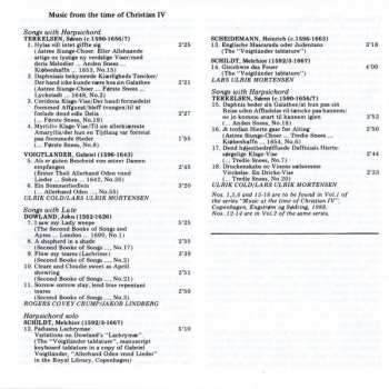 CD Lars Ulrik Mortensen: Music From The Time Of Christian IV - Songs And Harpischord Music