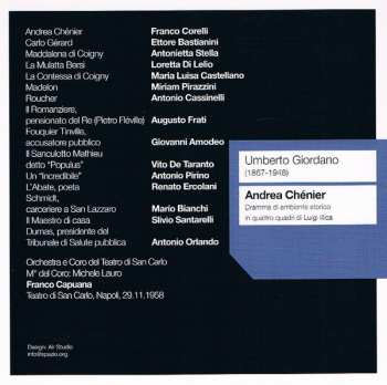 2CD Franco Corelli: Andrea Chenier