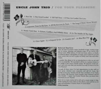 CD Uncle John Trio: For Your Pleasure
