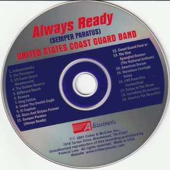 CD U.S. Coast Guard Band: Always Ready (Semper Paratus)