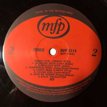 LP Unknown Artist: Smash Hits Presley Style