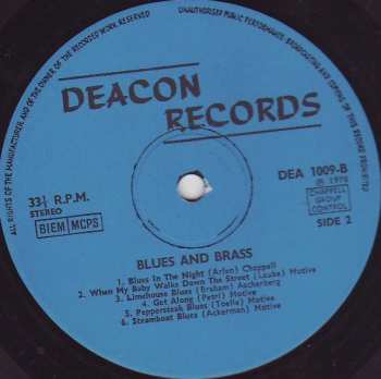 LP Unknown Artist: The Exciting Combination Of Blues And Brass