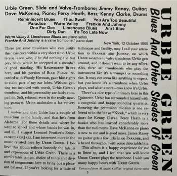 2CD Urbie Green: Five Classic Albums: All About Urbie Green And His Big Band / Blues And Other Shades Of Green / Urbie Green And His Band / Urbie Green Septet / Urbie: East Coast Jazz