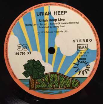 2LP Uriah Heep: Uriah Heep Live