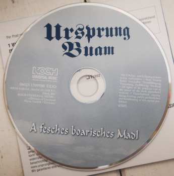 CD Ursprung Buam: A Fesches Boarisches Madl