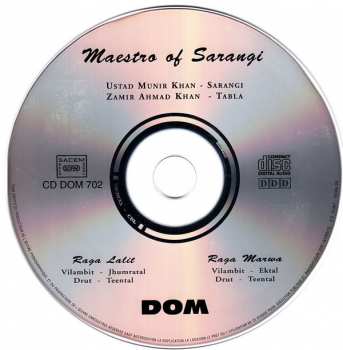 CD Ustad Munir Khan: Maestro Of Sarangi