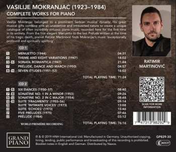 2CD Vasilije Mokranjac: Complete Piano Works