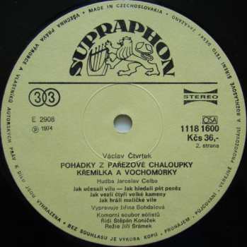 LP Václav Čtvrtek: Pohádky Z Pařezové Chaloupky Křemílka A Vochomůrky