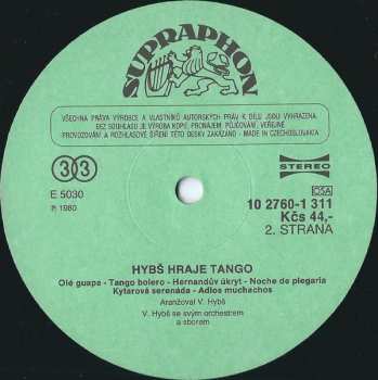 LP Václav Hybš Orchestra: Hybš Hraje Tango
