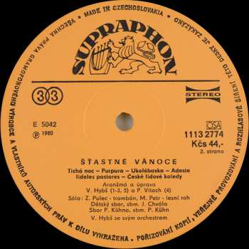LP Václav Hybš Orchestra: Šťastné Vánoce