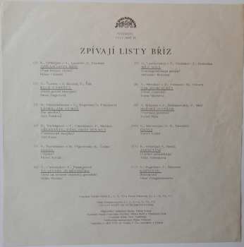 LP Václav Hybš Orchestra: Zpívají Listy Bříz (Sovětská Populární Píseň 1979)