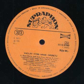 LP Václav Hybš: Václav Hybš Hraje Operetu