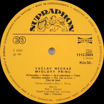 LP Václav Neckář: Mýdlový Princ