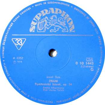 3LP/Dobozkészlet Josef Suk: Talichovský Archiv (I.) - Skladby Josefa Suka