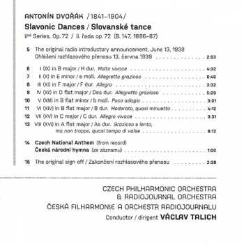2CD Antonín Dvořák: Live 1939 - My Country, Slovanské Tance