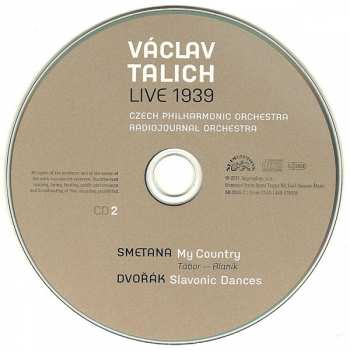 2CD Antonín Dvořák: Live 1939 - My Country, Slovanské Tance