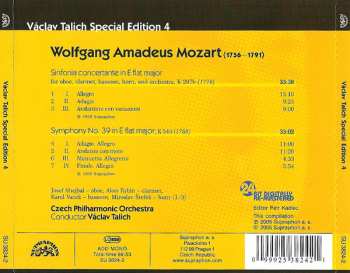 CD The Czech Philharmonic Orchestra: Sinfonia Concertante In E Flat K 297b / Symphony In E Flat K 543