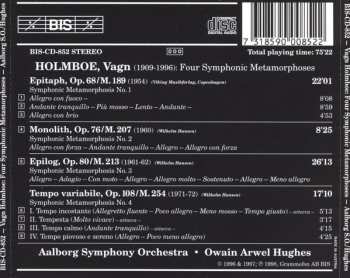 CD Vagn Holmboe: Four Symphonic Metamorphoses