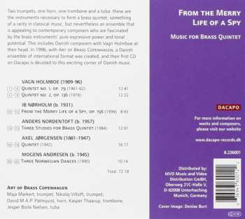 CD Vagn Holmboe: From The Merry Life Of A Spy (Music For Brass Quintet)