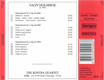 CD Vagn Holmboe: String Quartets Vol. 1