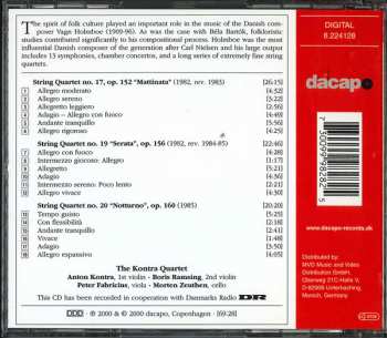 CD Vagn Holmboe: String Quartets, Vol. VI: Nos. 17, 19 And 20