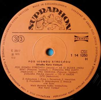 LP Valdaufinka: Pod Jednou Střechou (Skladby Karla Valdaufa)