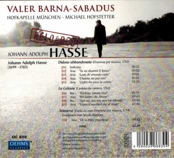 CD Valer Barna-Sabadus: Johann Adolph Hasse Reloaded