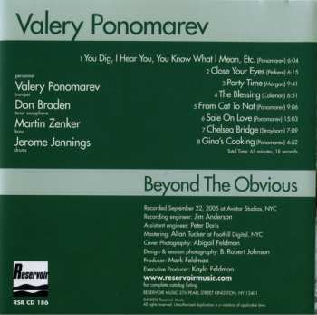 CD Valery Ponomarev: Beyond The Obvious 