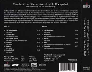 2CD/DVD Van Der Graaf Generator: Live At Rockpalast - Leverkusen 2005