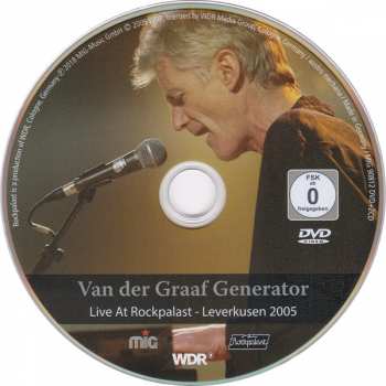 2CD/DVD Van Der Graaf Generator: Live At Rockpalast - Leverkusen 2005