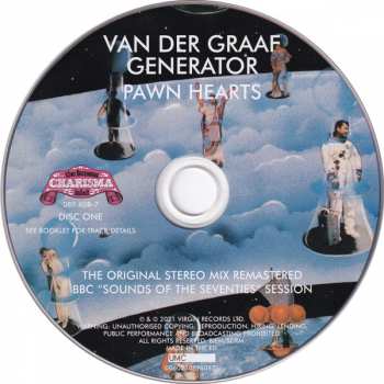 2CD/DVD Van Der Graaf Generator: Pawn Hearts DLX