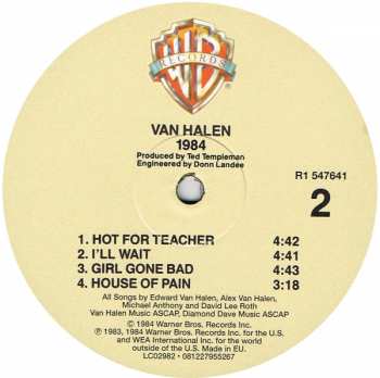 LP Van Halen: 1984