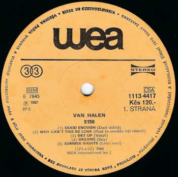 LP Van Halen: 5150